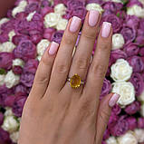 Срібне кільце Proba з цитрином nano 4.806ct, вага виробу 3,39 г (2170426) 17 розмір, фото 5