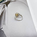 Срібне кільце Proba з цитрином nano 3.383ct, вага виробу 3,52 г (2170471) 17.5 розмір, фото 3