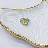 Срібне кільце Proba з цитрином nano 3.383ct, вага виробу 3,52 г (2170471) 17.5 розмір, фото 6