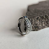 Срібне кільце Proba із сапфіром nano 0.518ct, вага виробу 2,74 г (2189015) 16.5 розмір, фото 2