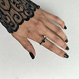 Срібне кільце Proba із сапфіром nano 0.536ct, вага виробу 1,85 г (2189053) 17 розмір, фото 6