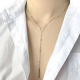 Срібне кольє Proba з без каменів, вага виробу 3,44 гр (1967065) 450500 розмір, фото 3