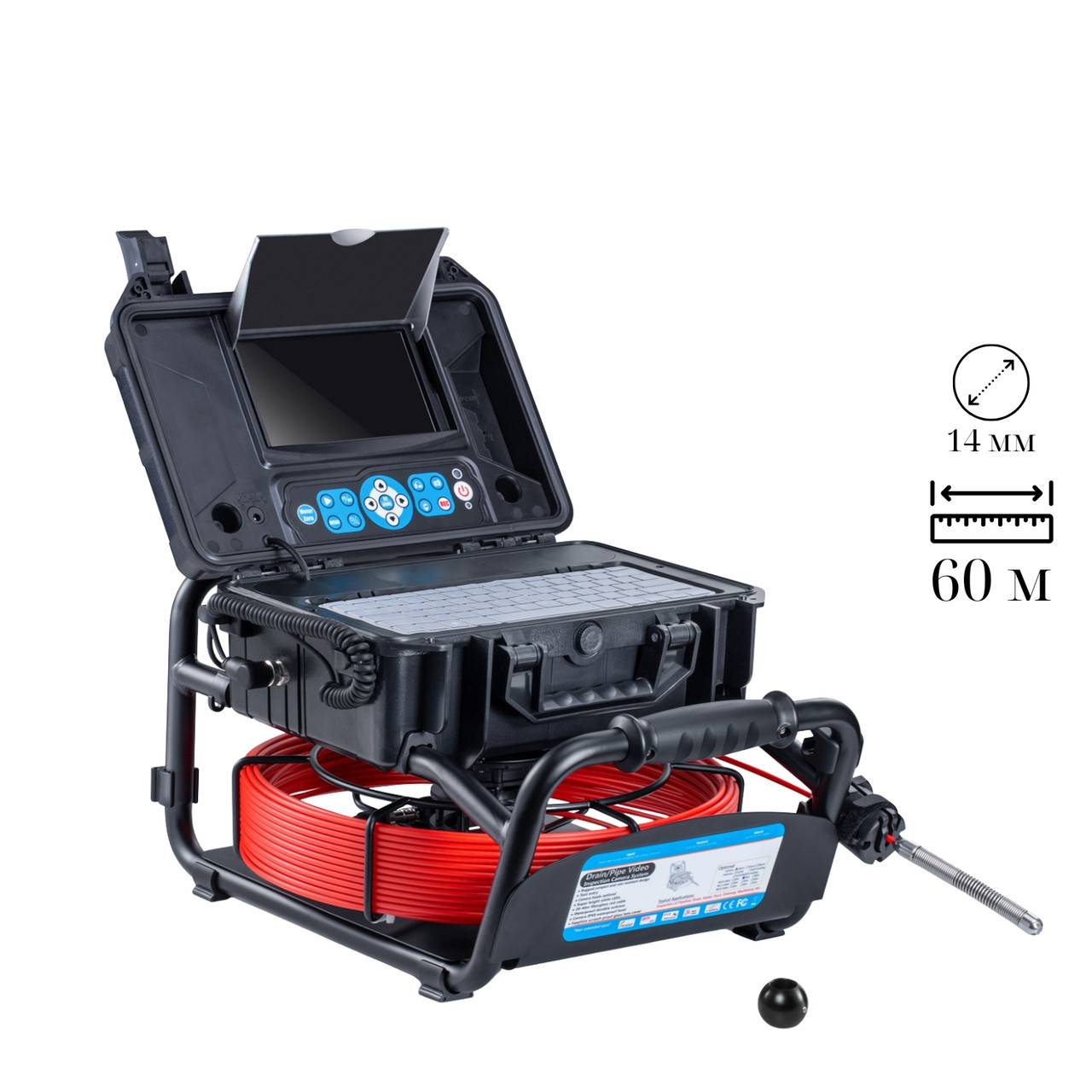 Бороскоп (камера 14 мм, 60 м кабель) TVBTech 3499F1460