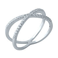 Срібне кільце Proba з фіанітами, вага виробу 2,81 г (1974957) 18 розмір