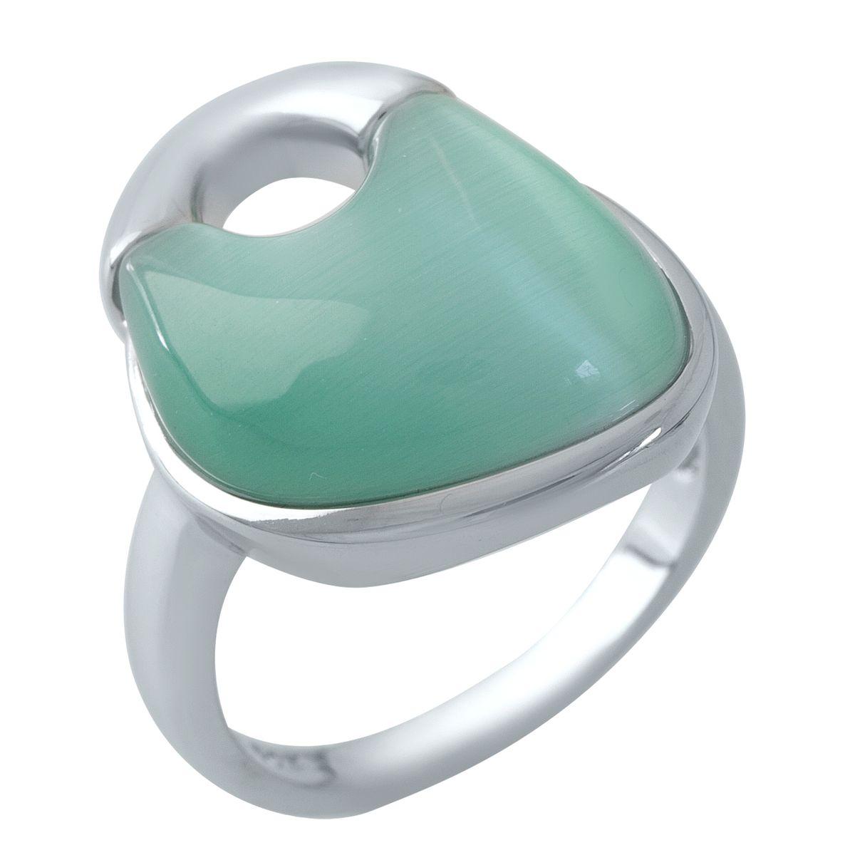 Срібне кільце Proba з котячим оком, вага виробу 6,44 гр (1975206) 17 розмір, фото 1