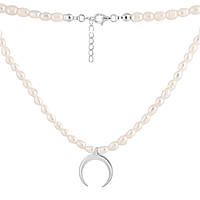 Срібне кольє Proba з натуральними перлами баричним, вага виробу 15,21 гр (2109327) 400450 розмір