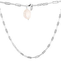 Срібне кольє Proba з натуральними перлами барочним, вага виробу 13,37 г (2109341) 500 розмір