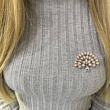 Срібна брошка Proba з натуральним перламутром (2109372), фото 3