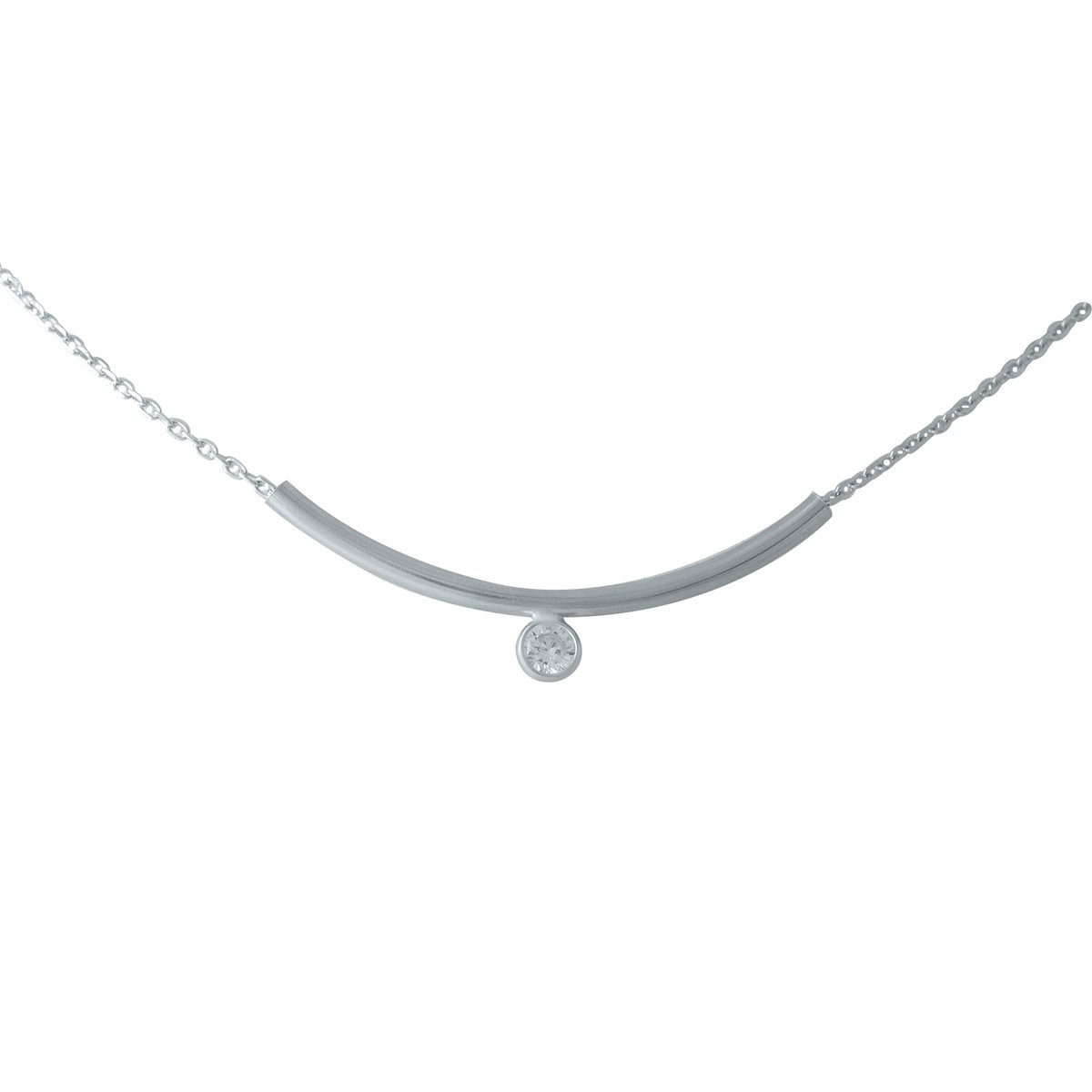 Срібне кольє Proba з фіанітами, вага виробу 4,71 гр (1976760) 380400 розмір, фото 1