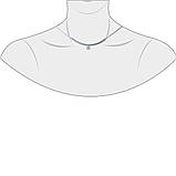 Срібне кольє Proba з фіанітами, вага виробу 4,71 гр (1976760) 380400 розмір, фото 2