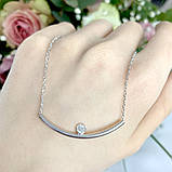 Срібне кольє Proba з фіанітами, вага виробу 4,71 гр (1976760) 380400 розмір, фото 3
