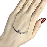 Срібне кольє Proba з фіанітами, вага виробу 4,71 гр (1976760) 380400 розмір, фото 4