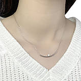 Срібне кольє Proba з фіанітами, вага виробу 4,71 гр (1976760) 380400 розмір, фото 5