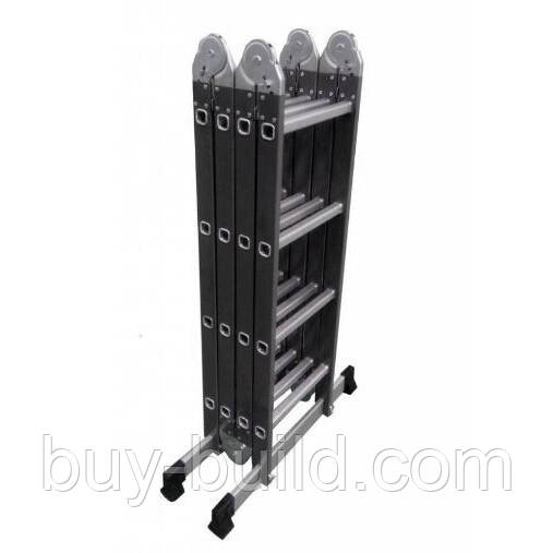 Сходи комбіновані, (мет. + алюм.) Werk "Трансформер" 4х3, фото 1