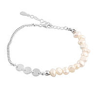 Срібний браслет Proba з натуральними перлами барочним, вага виробу 4,21 г (2109495) 1720 розмір