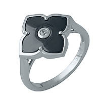 Срібне кільце Proba з керамікою, вага виробу 3,58 г (1982341) 18 розмір