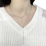 Срібне кольє Proba з фіанітами, вага виробу 5,05 г (1983072) 400450 розмір, фото 2