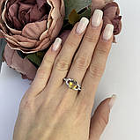 Срібне кільце Proba з аметрином nano 1.911ct, фіанітами, вага виробу 2,77 г (2111061) 18.5 розмір, фото 3