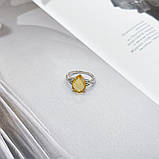Срібне кільце Proba з цитрином nano 3.05ct, вага виробу 2,81 г (2171836) 17.5 розмір, фото 2