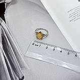 Срібне кільце Proba з цитрином nano 3.05ct, вага виробу 2,81 г (2171836) 17.5 розмір, фото 3