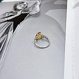 Срібне кільце Proba з цитрином nano 3.05ct, вага виробу 2,81 г (2171836) 17.5 розмір, фото 4