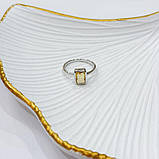 Срібне кільце Proba з цитрином nano 1.292ct, вага виробу 2,25 г (2171867) 18 розмір, фото 6