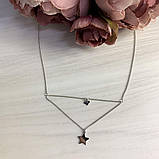 Срібне кольє Proba з без каменів, вага виробу 2,51 г (1993705) 400450 розмір, фото 2