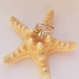 Срібне кільце Proba з цитрином nano 4.18ct, вага виробу 4,85 г (2117353) 16 розмір, фото 3