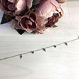 Срібний браслет на ногу Proba з без каменів, вага виробу 2,21 г (1993965) 2326 розмір, фото 3