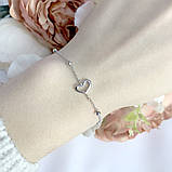 Срібний браслет Proba з без каменів, вага виробу 1,71 г (1994139) 1720 розмір, фото 3