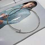 Срібне кольє Proba з фіанітами, вага виробу 39,27 г (2172048) 450 розмір, фото 3