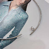 Срібне кольє Proba з фіанітами, вага виробу 39,27 г (2172048) 450 розмір, фото 4