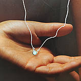 Срібне кольє Proba з опалом 0.219ct, вага виробу 2,08 г (2118480) 450500 розмір, фото 4