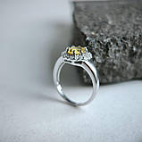 Срібне кільце Proba з цитрином nano 1.538ct, вага виробу 3,39 г (2189930) 17.5 розмір, фото 2