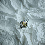 Срібне кільце Proba з цитрином nano 1.538ct, вага виробу 3,39 г (2189930) 17.5 розмір, фото 3