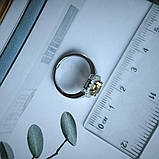 Срібне кільце Proba з цитрином nano 1.538ct, вага виробу 3,39 г (2189930) 17.5 розмір, фото 4