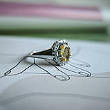 Срібне кільце Proba з цитрином nano 1.538ct, вага виробу 3,39 г (2189930) 17.5 розмір, фото 5