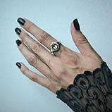 Срібне кільце Proba з цитрином nano 1.538ct, вага виробу 3,39 г (2189930) 17.5 розмір, фото 6