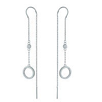 Срібні сережки Proba з фіанітами (2001317)