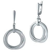 Срібні сережки Proba з керамікою (2001874)