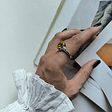 Срібне кільце Proba з цитрином nano 5.065ct, вага виробу 3,99 г (2190004) 17.5 розмір, фото 7