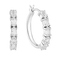 Срібні сережки Proba з фіанітами (2123231)