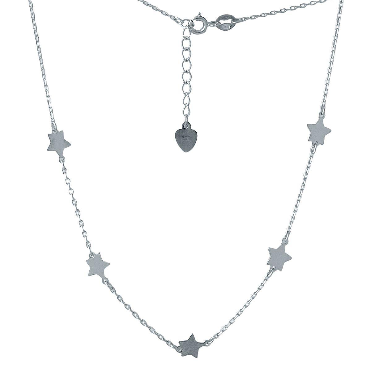 Срібне кольє Proba з без каменів, вага виробу 2,21 г (2005773) 400450 розмір, фото 1