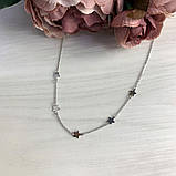 Срібне кольє Proba з без каменів, вага виробу 2,21 г (2005773) 400450 розмір, фото 2