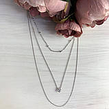 Срібне кольє Proba з фіанітами, вага виробу 5,06 г (2005780) 480 розмір, фото 2