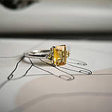 Срібне кільце Proba з цитрином nano 1.883ct, вага виробу 2,26 г (2190080) 18 розмір, фото 5