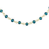 Срібне кольє Proba з топазом Лондон Блю 8.71ct, вага виробу 5,16 г (2126232) 450500 розмір, фото 2