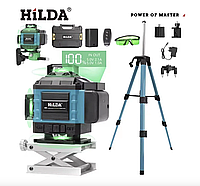 Лазерний рівень із жк-екраном HiLDA 4D, професійний нівелір із кейсом, лазерний рівень 16 ліній
