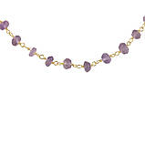 Срібне кольє Proba з натуральним аметистом 10.05ct, вага виробу 7,73 г (2126249) 450500 розмір, фото 2