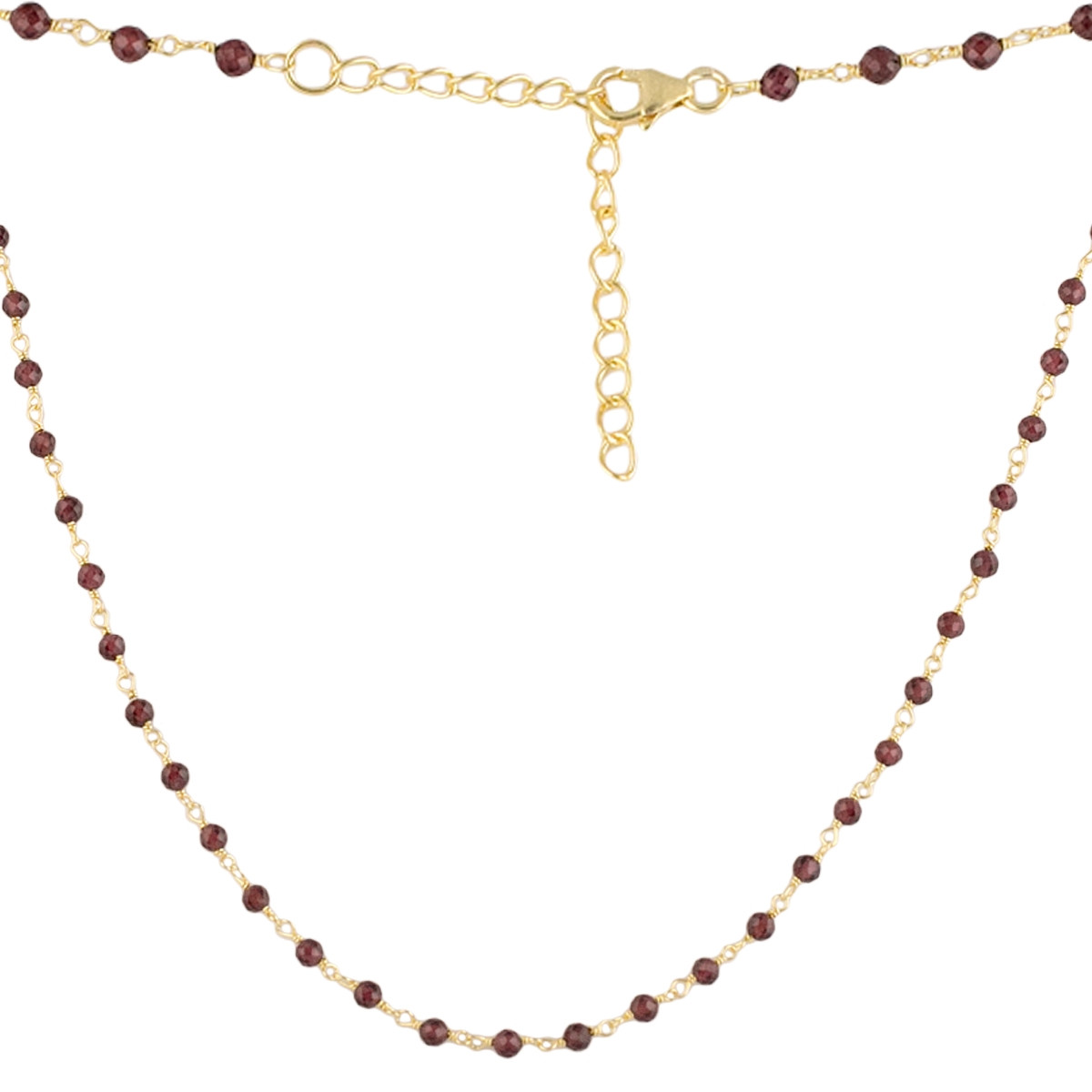 Срібне кольє Proba з натуральним гранатом 18.85ct, вага виробу 5,34 г (2126256) 450500 розмір, фото 1